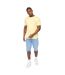 T-shirt Wellmoores Homme Jaune Crosshatch-1