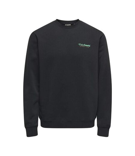 Sweat noir/vert homme only & sons 22034848