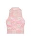 Womens/ladies Tulle High Collar Slip Dress Pink White Off White-3