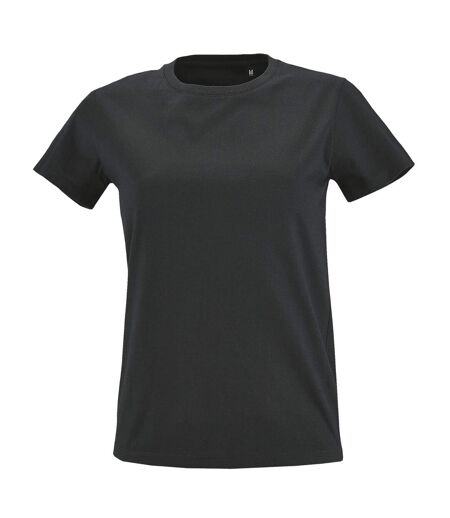 SOLS Womens/Ladies Imperial Fit Short Sleeve T-Shirt (Dark Grey) - UTPC2907