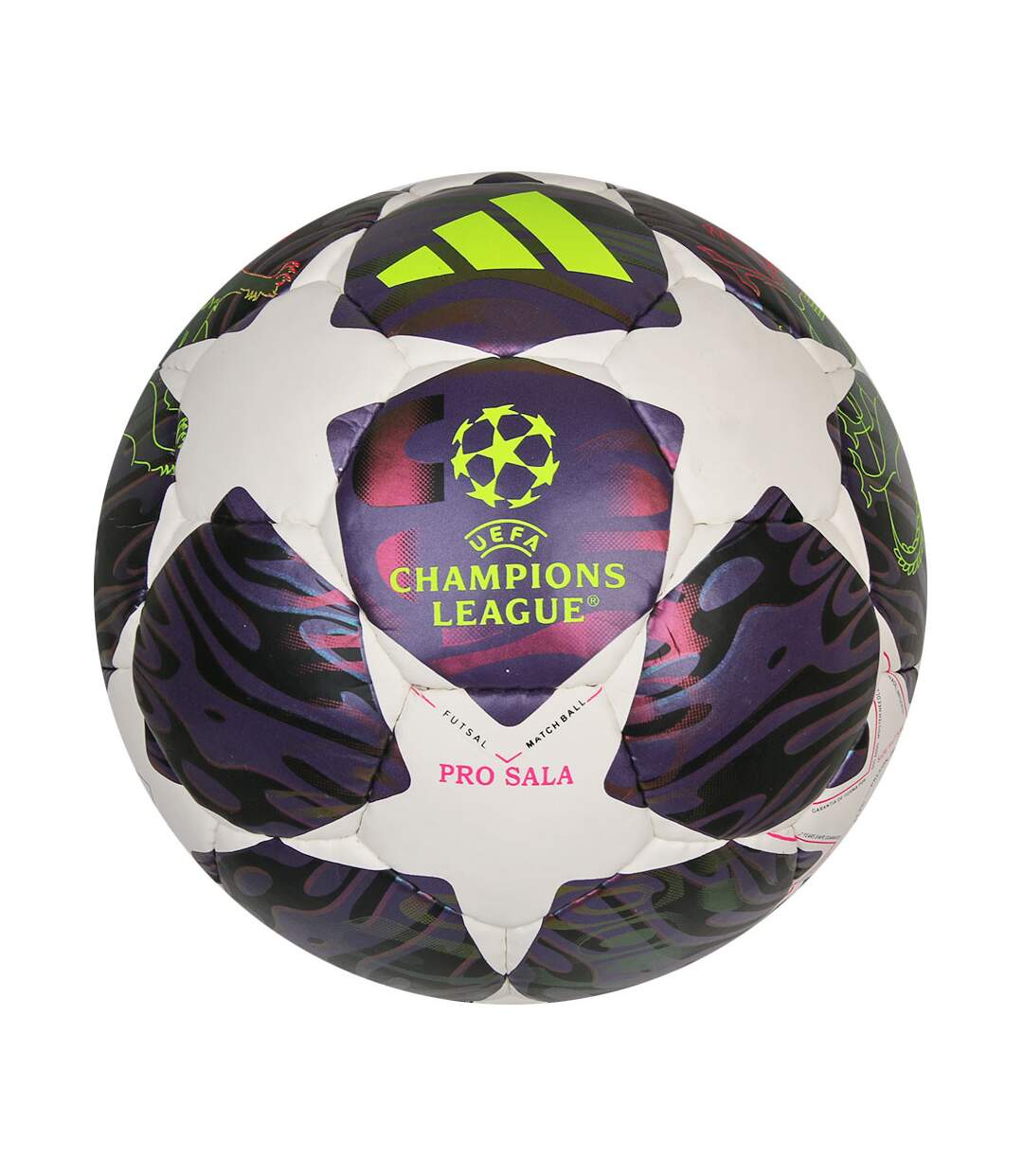 Ballon De Futsal Motif/style Ligue Des Champions De L´uefa Ucl Pro Taille 4 Violet Blanc Adidas-2