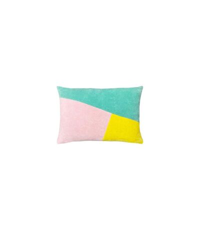 Furn - Housse de coussin MORELLA (Bleu pâle / Rose / Jaune vif) (Taille unique) - UTRV2509