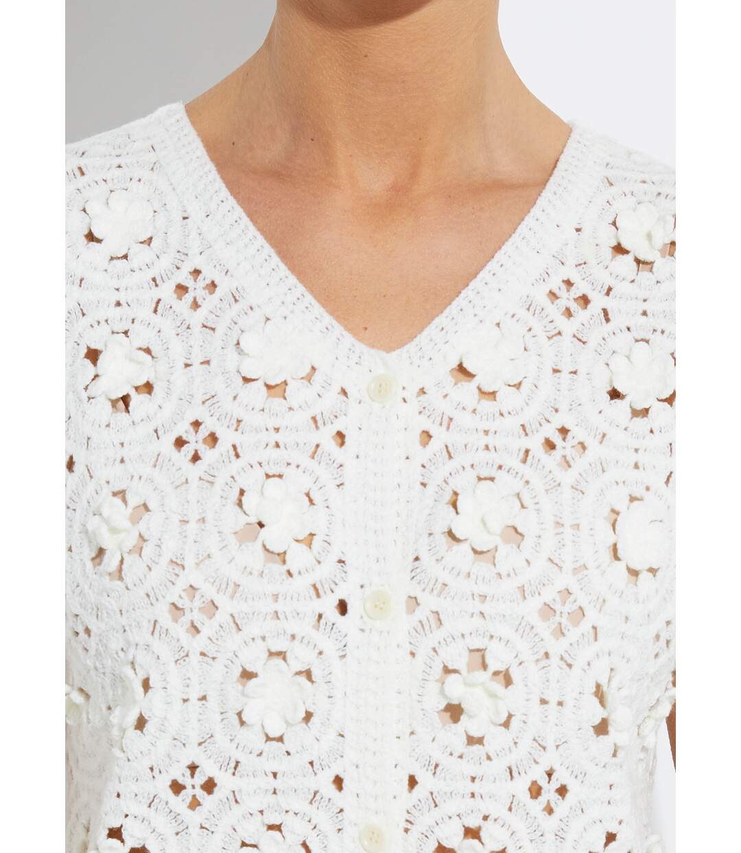 Gilet sans manches effet crochet-4