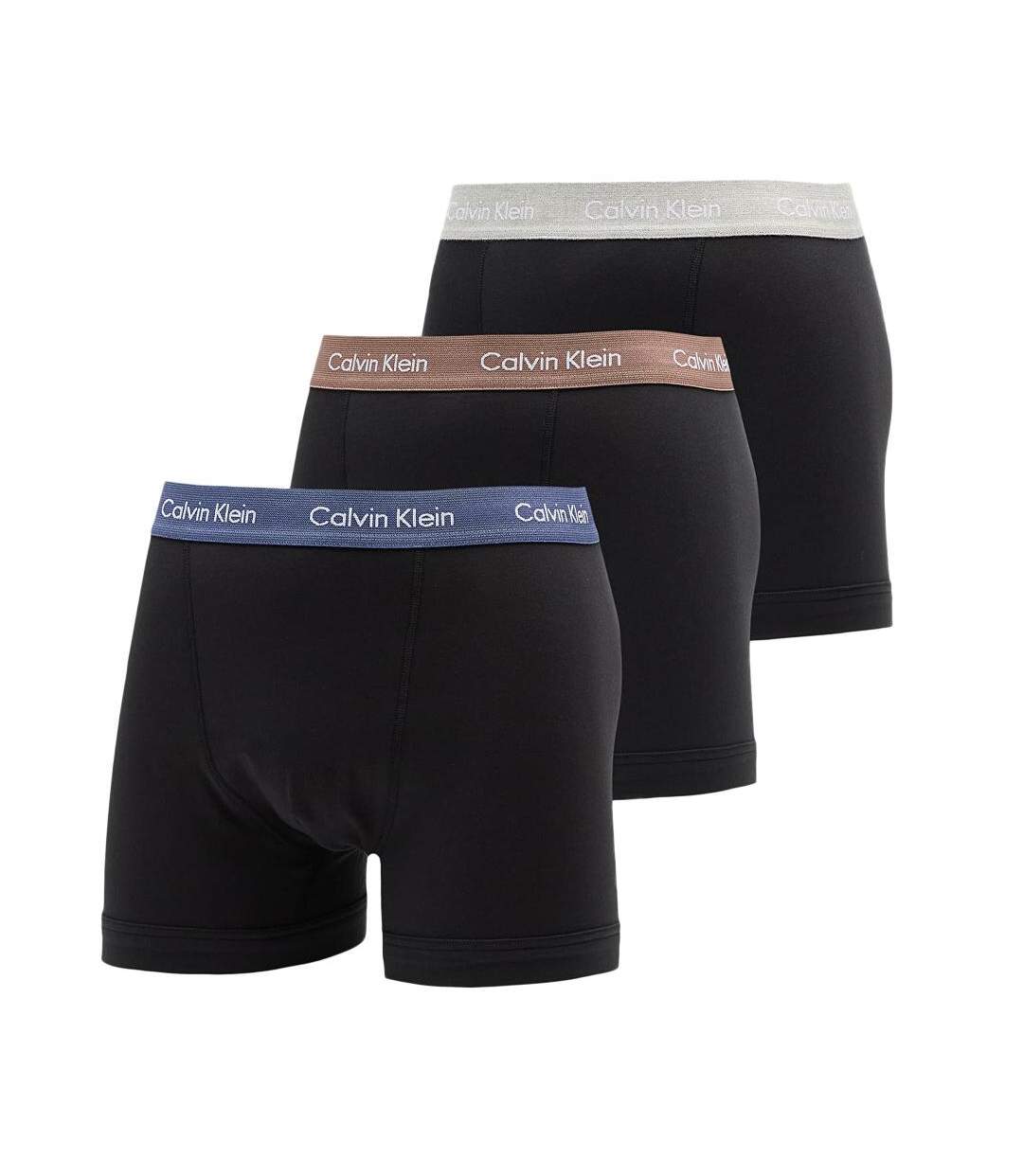 x3 boxers noir/marron homme calvin klein jeans 2662g - m-1