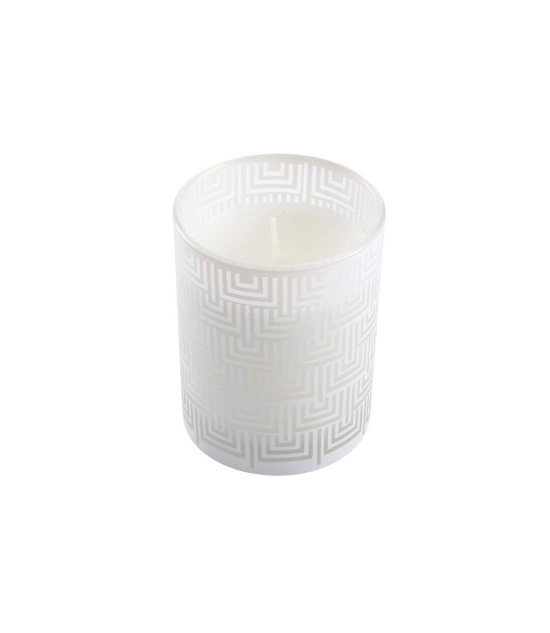 Bougie Parfumée Graphic Ethnic 8cm Blanc-1