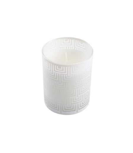 Bougie Parfumée Graphic Ethnic 8cm Blanc