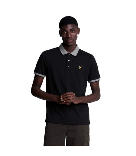 Polo homme noir vif / blanc Lyle & Scott Lyle & Scott