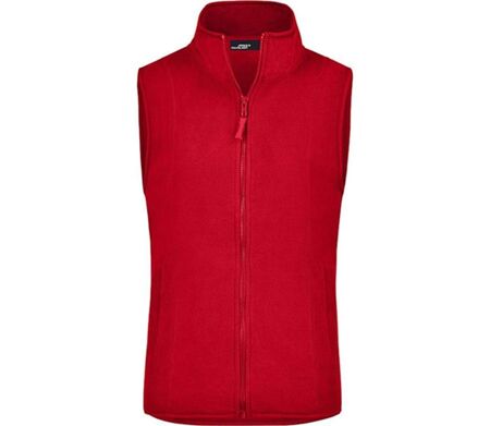 Gilet sans manches bodywarmer polaire femme - JN048 - rouge