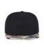 Casquette ajustable imprimée homme noir/floral menthe Yupoong-3