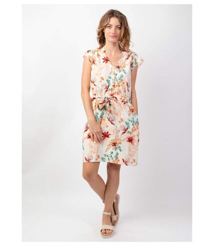 Robe fleurie courte Vera casual chic Coton Du Monde