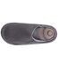 Isotoner Chaussons Mules homme velours ultra doux, semelle bloup xtra souple amortissante-3