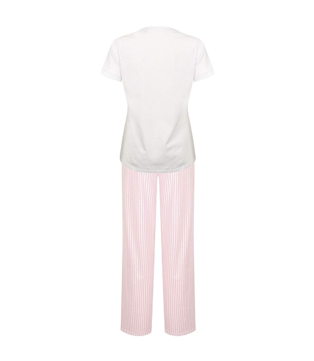 Ensemble de pyjama femme blanc / rose Towel City-2