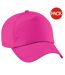 Beechfield Unisex Plain Original 5 Panel Baseball Cap (Pack of 2) (Fuchsia) - UTRW6698-1