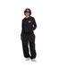 Womens/ladies Damen Kicks Love Embroidered Hoodie Sweat À Capuche Brodé Noir Mister Tee-1