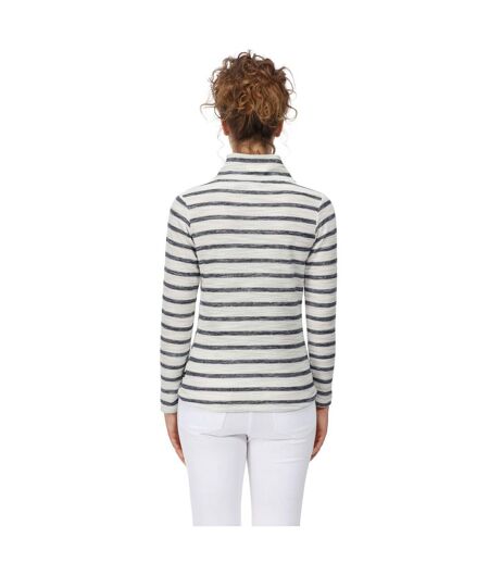 Polaire hensley femme beige clair / bleu marine Regatta
