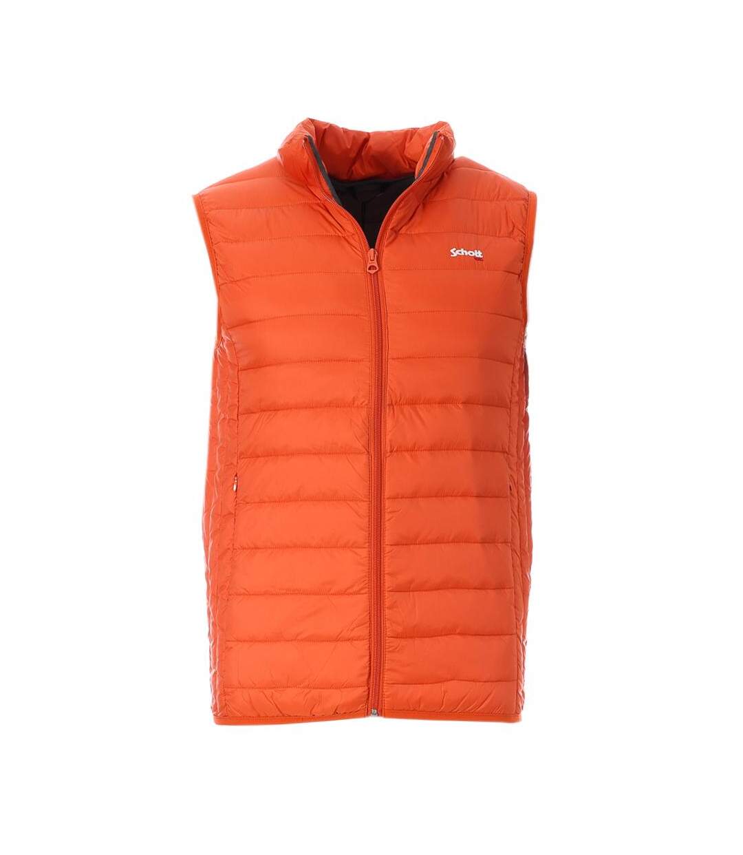 Doudoune Sans Manches Orange Homme Schott OAKLANDVRS - M