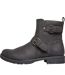 Mens Chad Low Block Heel Motorcycle Boots Black Nicholas Deakins-3