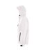 Mens Replay Hooded Soft Shell Jacket White SOLS-3