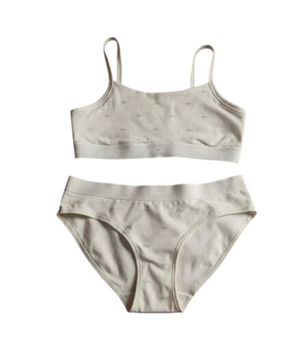 Womens/ladies Logo Cotton Stretch Briefs White Lacoste