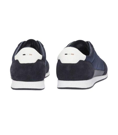 Mens Titanium Sl Suede Trainers Dark Blue Boss