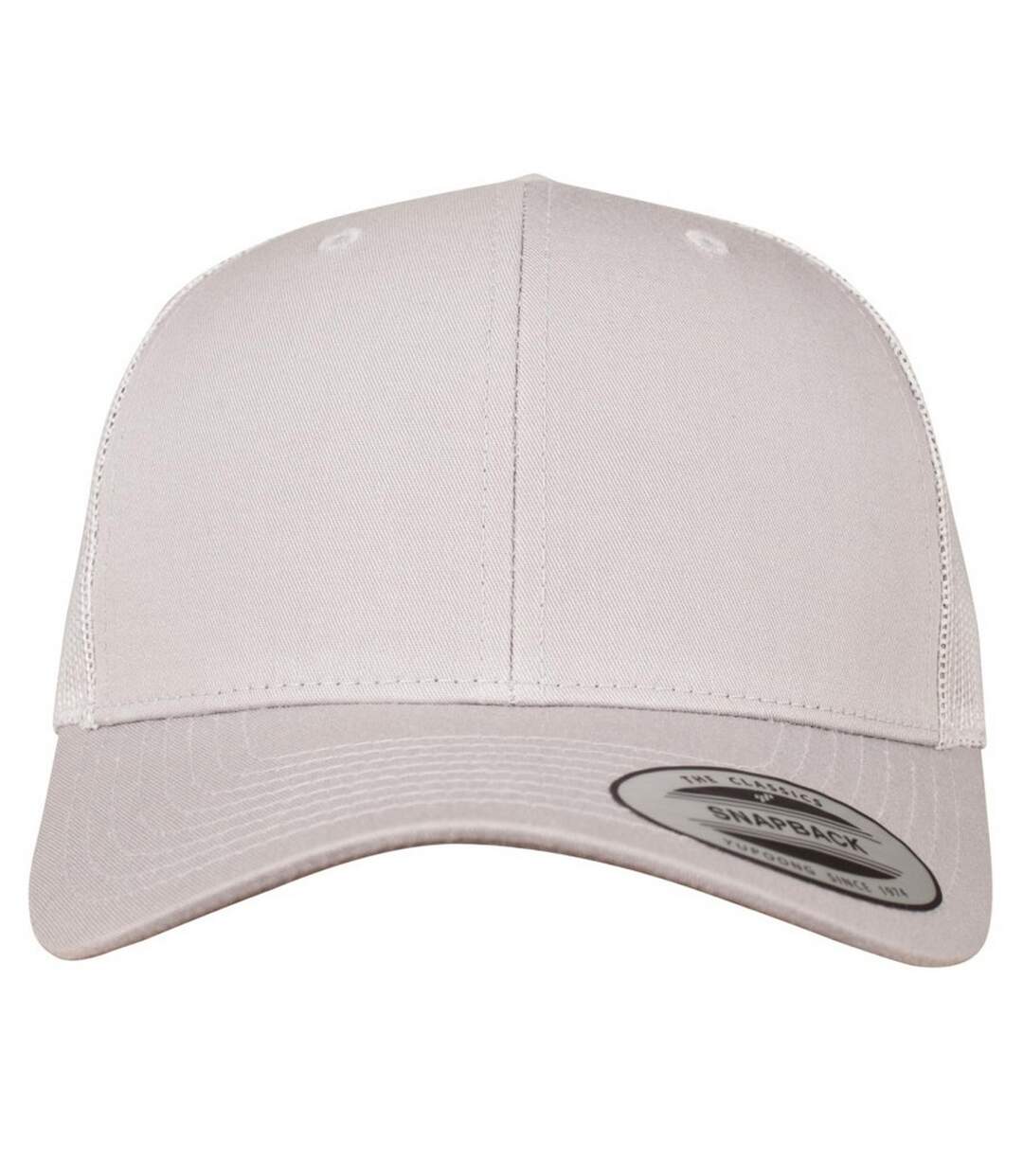 Casquette Trucker Motif/style Rétro Argenté Flexfit-1