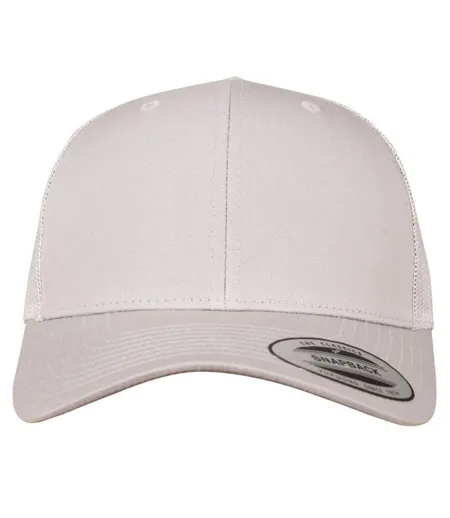 Casquette Trucker Motif/style Rétro Argenté Flexfit