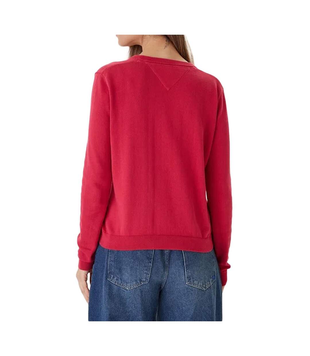 Pull rouge femme tommy hilfiger vneck-2