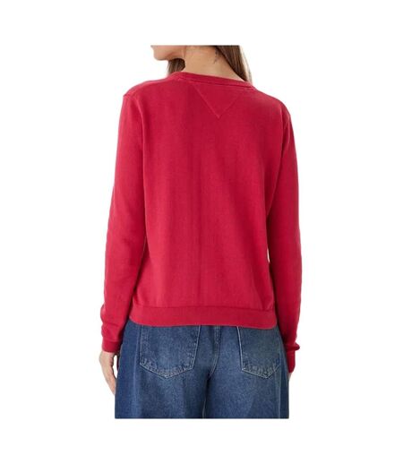 Pull rouge femme tommy hilfiger vneck
