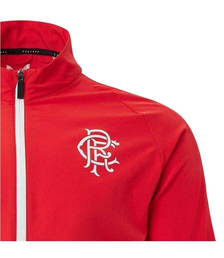 Veste De Survêtement Manches Longues Motif/style Rangers Fc Homme Rouge Castore