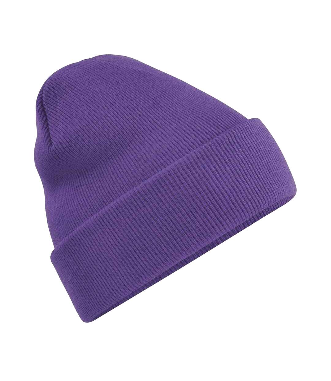 Unisex adults original cuffed beanie rust Beechfield-1