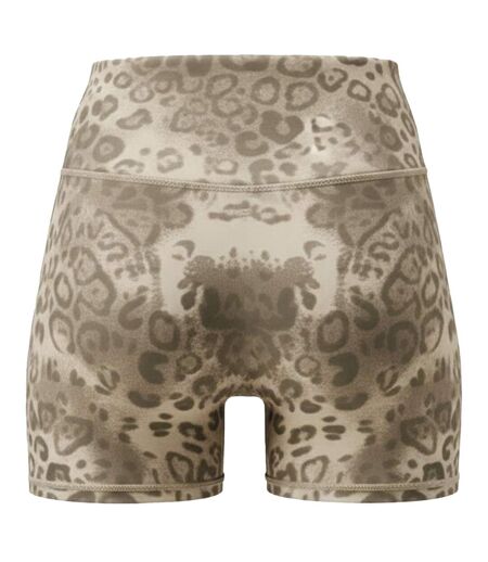 Cuissard De Cyclisme Motif/style Léopard Femme Beige Noir USA Pro
