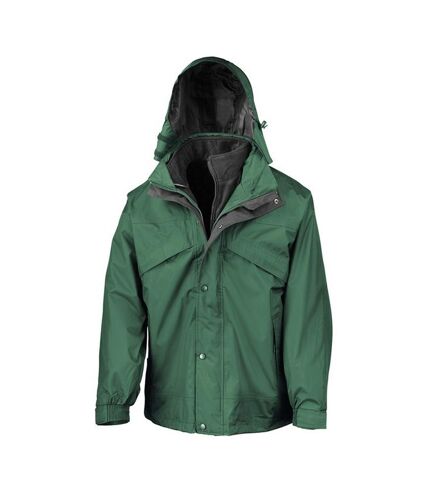 Veste zip and clip homme vert bouteille / noir Result