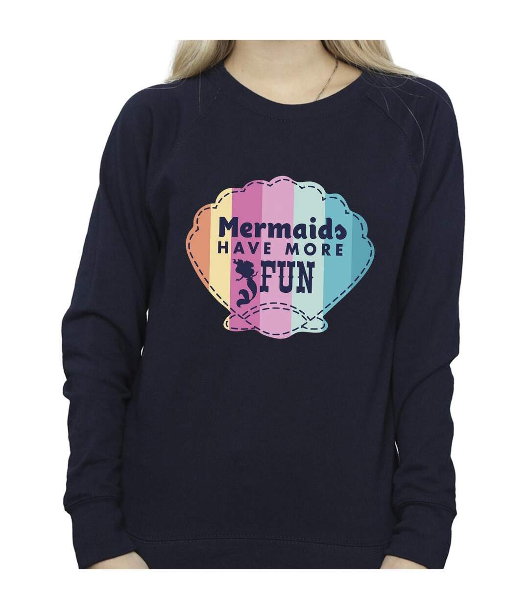 Disney - Sweat THE LITTLE MERMAID FUN - Femme (Bleu marine) - UTBI23396-3