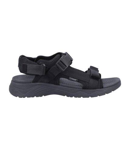 Mens buckland sandals black Cotswold