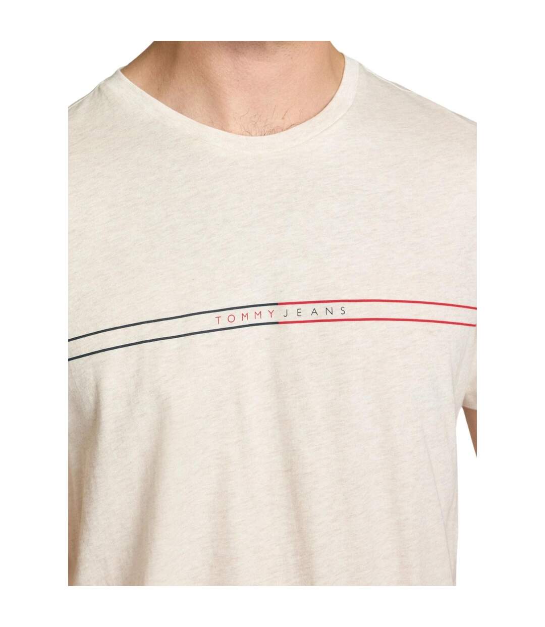 T-shirt Uni Pour Hommes Paquet De 5 Écru Tommy Hilfiger-3