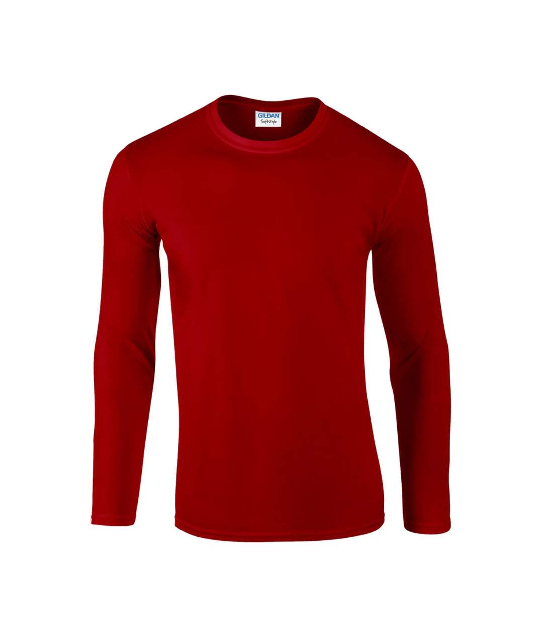 T-shirt Manches Longues Softstyle Adulte Rouge Gildan-1