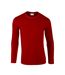 T-shirt Manches Longues Softstyle Adulte Rouge Gildan-1
