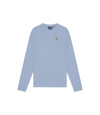 Mens crew neck long-sleeved sweatshirt crafted blue Lyle & Scott