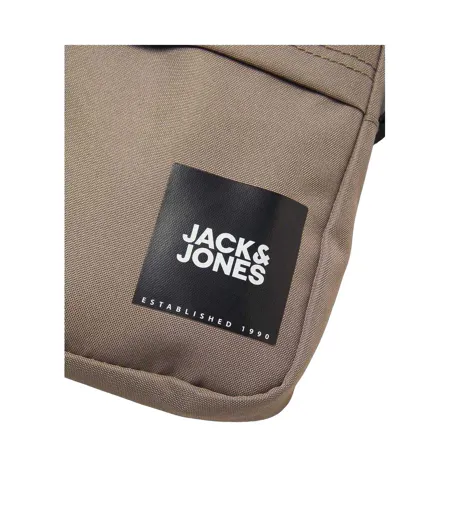 Mens Logo Crossbody Bag One Size Beige Jack And Jones