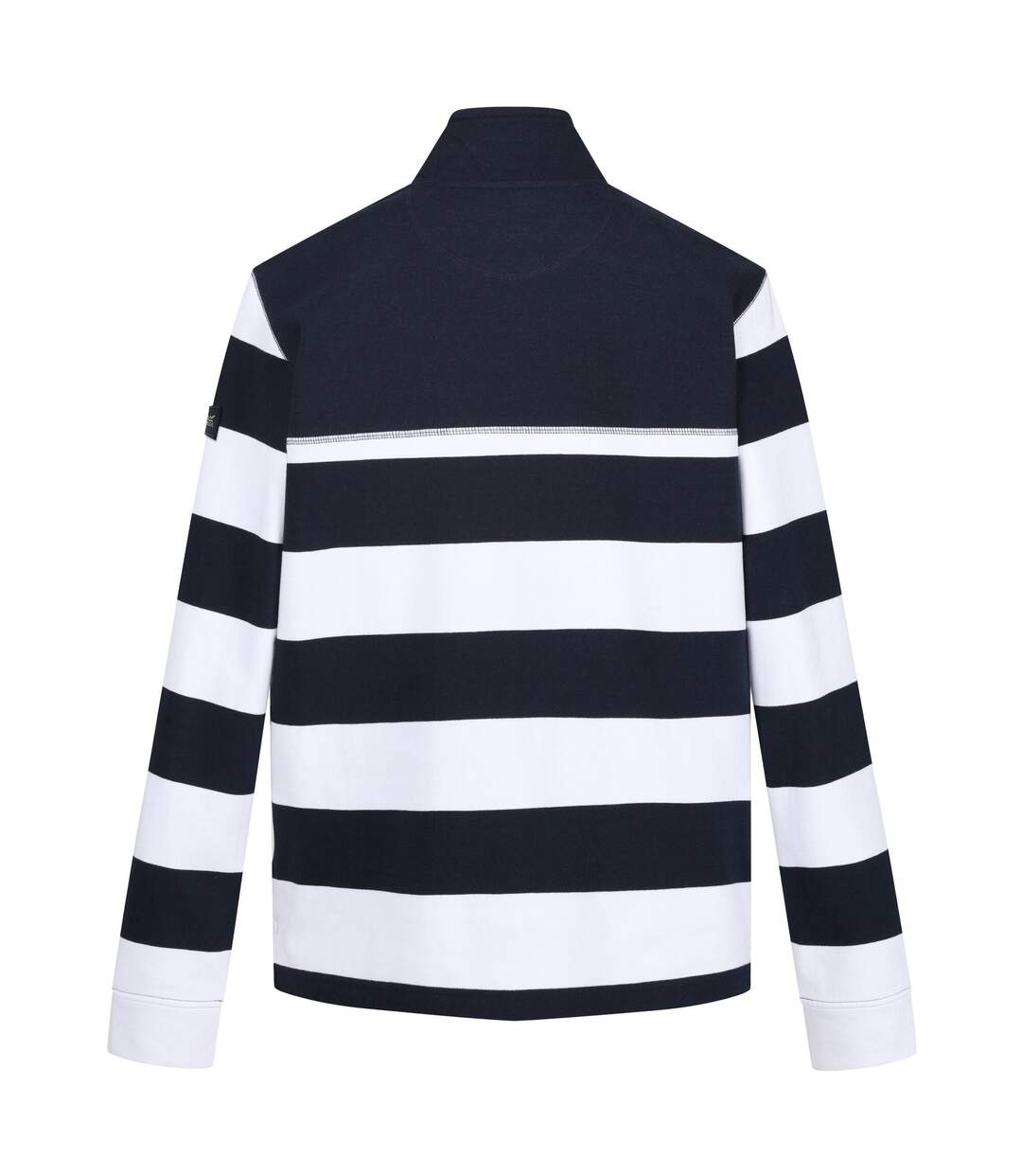Mens Agilno Striped Half Zip Fleece Top Navy White Regatta-3