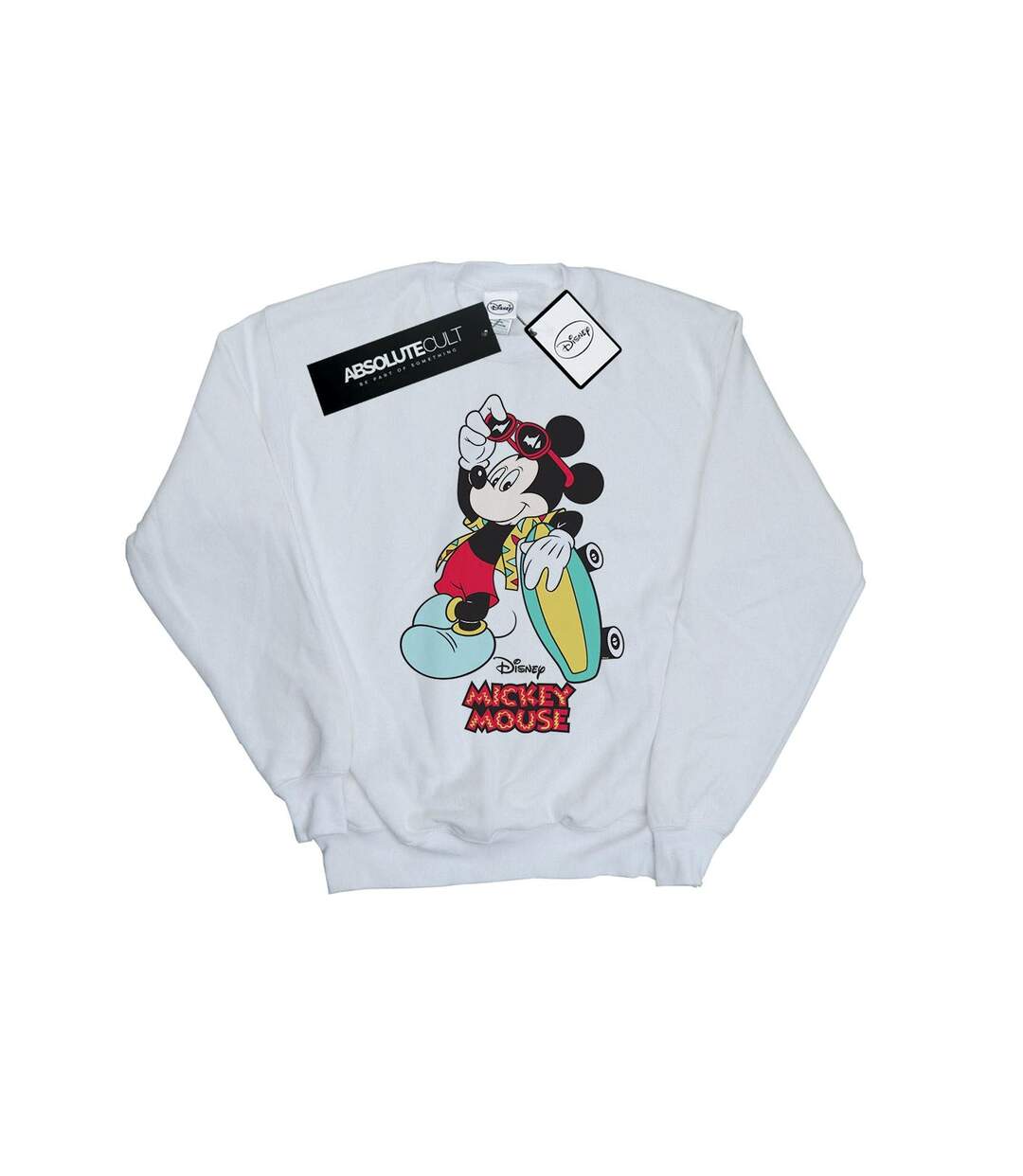 Disney Sweatshirt Mickey Mouse Skate Dude Femme/Femme (Blanc) - UTBI27856-1