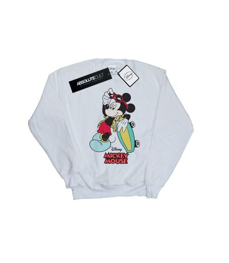 Disney Sweatshirt Mickey Mouse Skate Dude Femme/Femme (Blanc) - UTBI27856