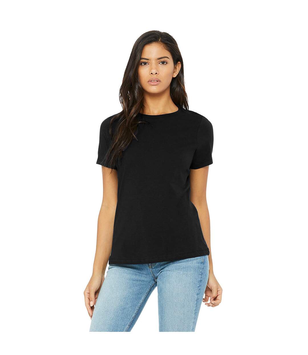 T-shirt femme noir Bella + Canvas-3