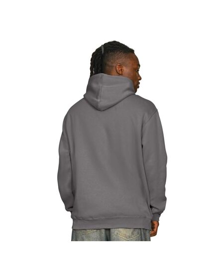 Mens Ringspun Cotton Tall Oversized Hoodie Charcoal Casual Classics