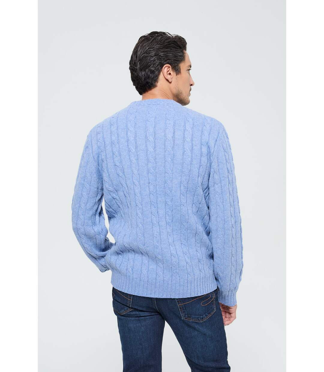 Pull Cafyo Sky Blue Chiné-4