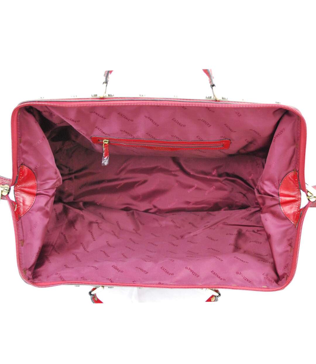 Katana - Sac de voyage en cuir Diligence 54cm - rouge - 6467-4