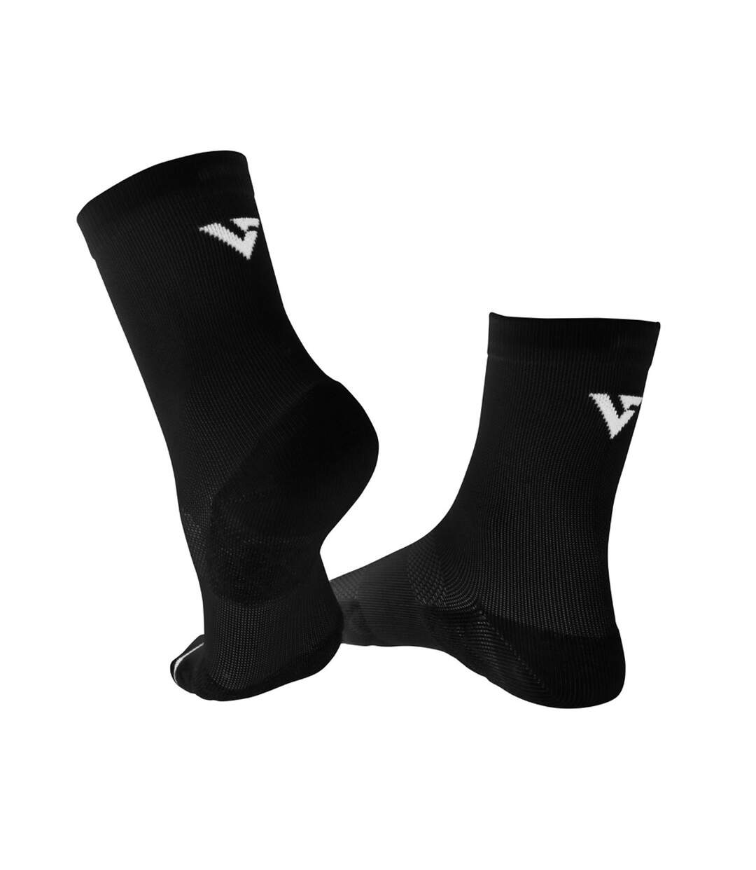 Lot De 2  Chaussettes Adulte Noir Blanc Velociti-2