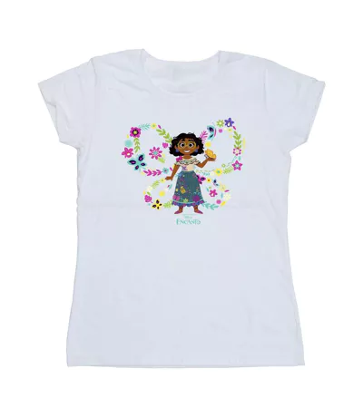 Disney - T-shirt ENCANTO MIRABEL BUTTERFLY - Femme (Blanc) - UTBI19536