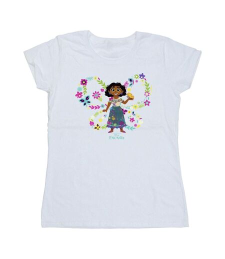 Disney - T-shirt ENCANTO MIRABEL BUTTERFLY - Femme (Blanc) - UTBI19536