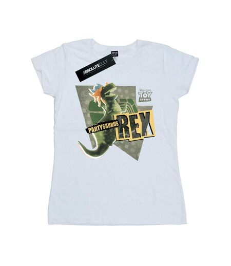 Disney T-shirt en coton Womens/Ladies Toy Story Partysaurus Rex (Blanc) - UTBI44262
